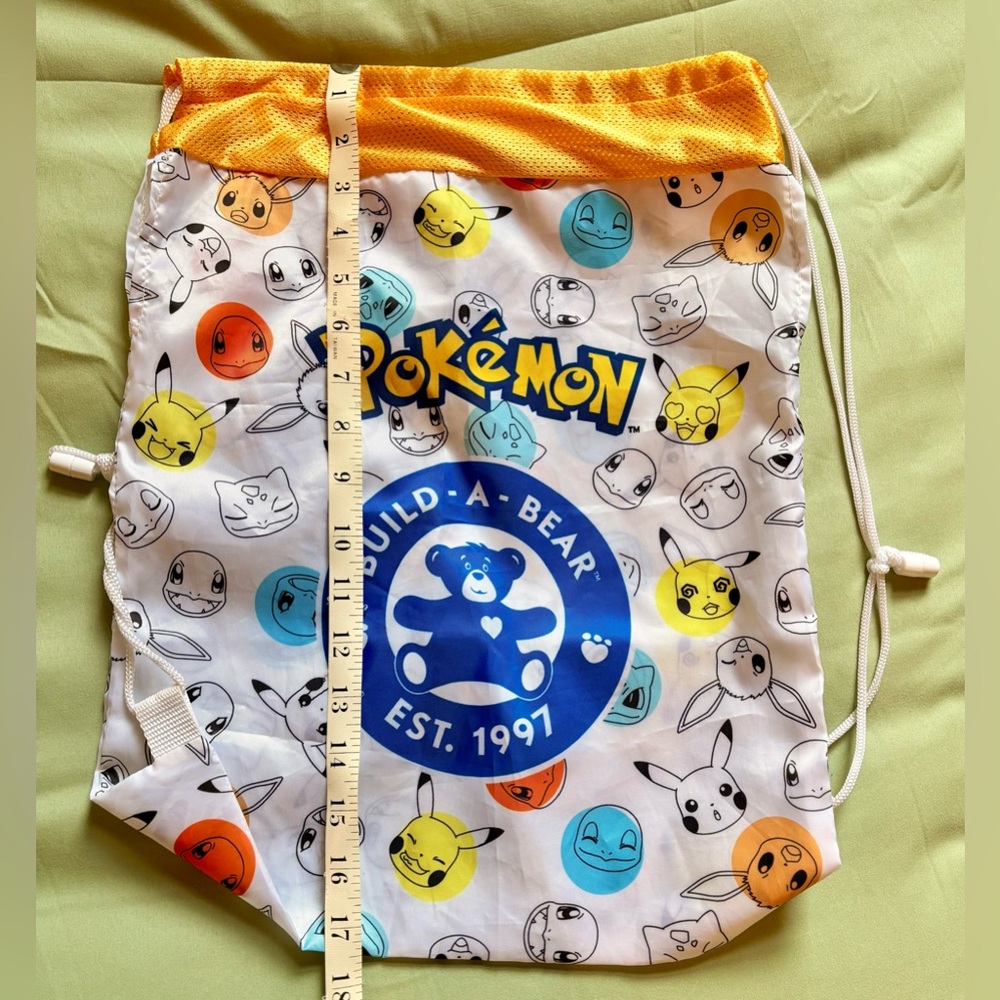 Build-A-Bear Pokemon Drawstring Bag - NEW. - Picture 6 of 8